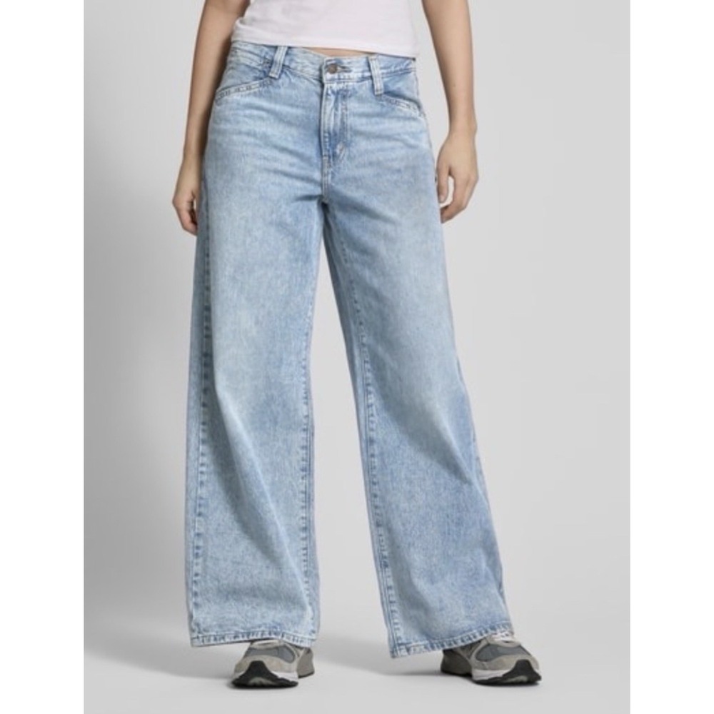 Levis '94 Baggy Wide Leg Jeans Womens 26x29.5 Light Blue Denim Mid Rise